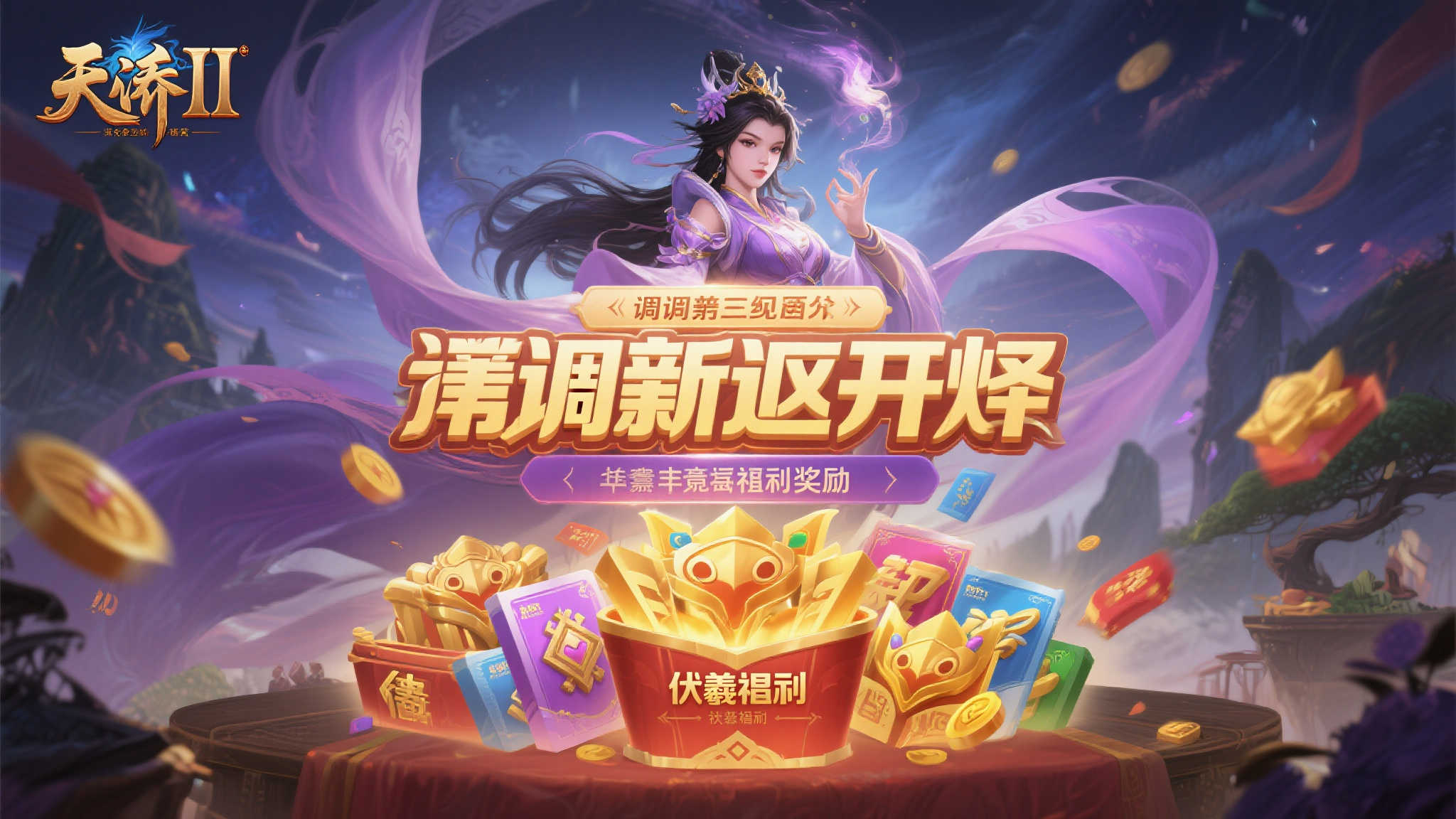 《天骄II》伏羲遗泽新区今日上线,丰厚福利助力新服冒险! 说到新区开服,最令人期待的莫过于丰厚的福