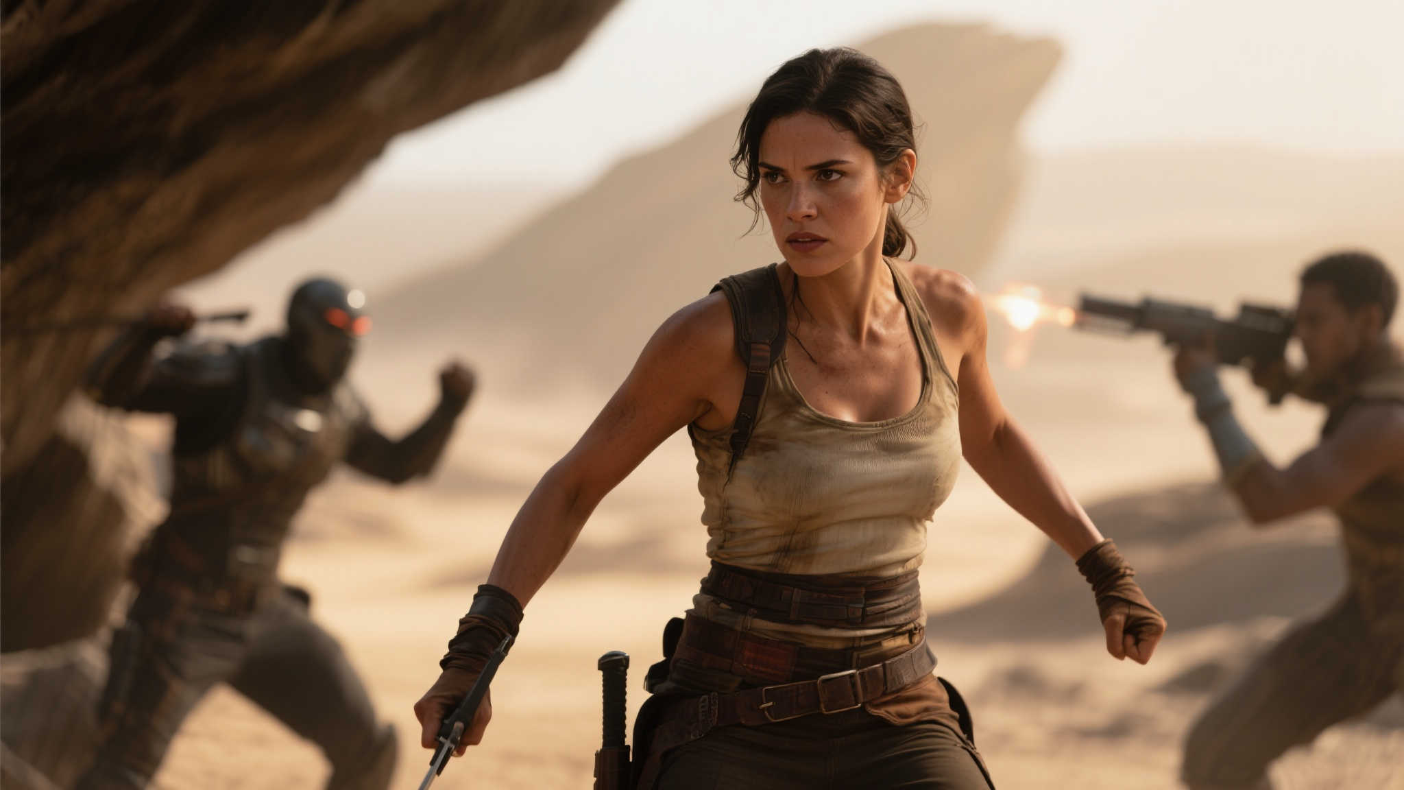 “《安多》女星渴望化身劳拉·克劳馥,你认为她是最佳人选吗?” 在《安多》中,这位女演员以其出色的演技和